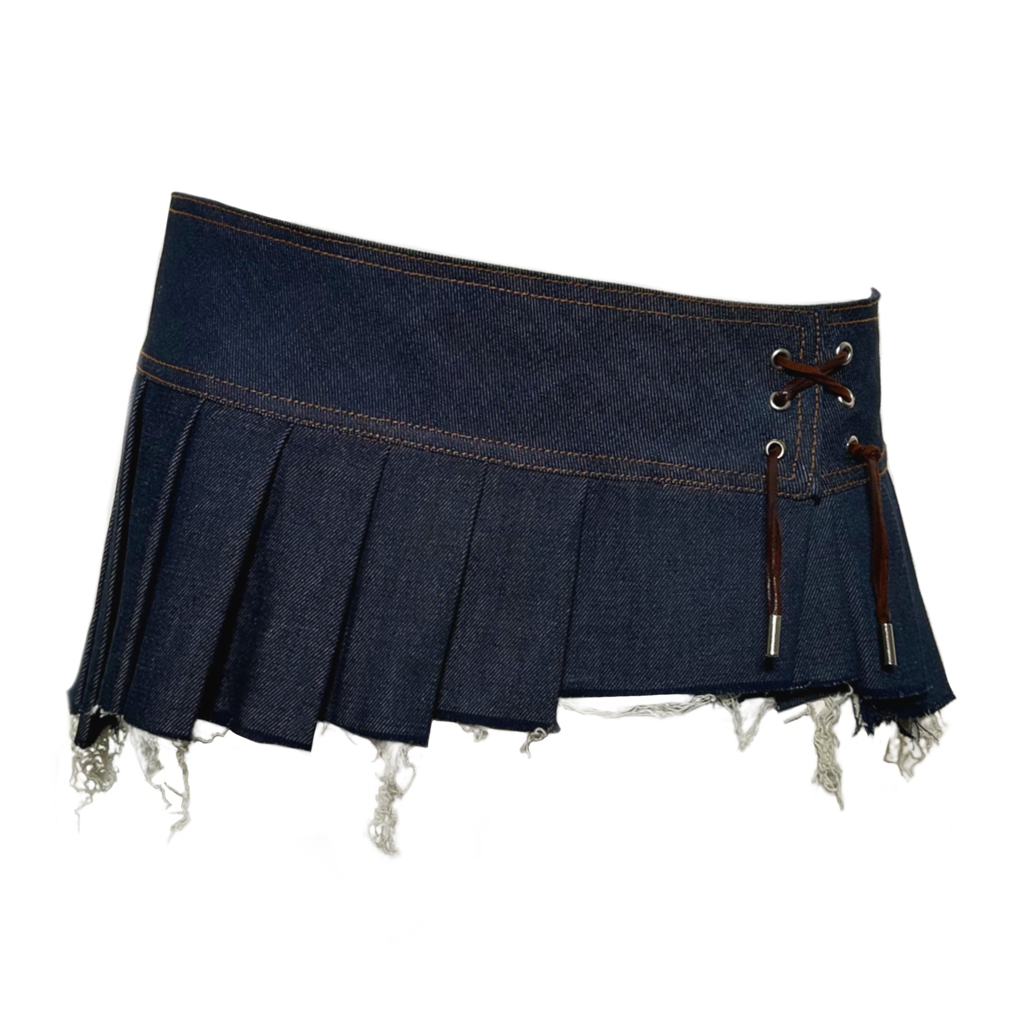 Denim Micro Mini Skirt